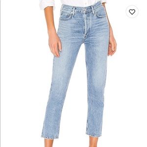 Riley High Rise Straight Crop